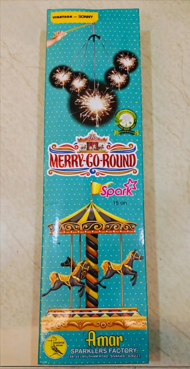 MERRY GO ROUND ROTATING SPARKLERS